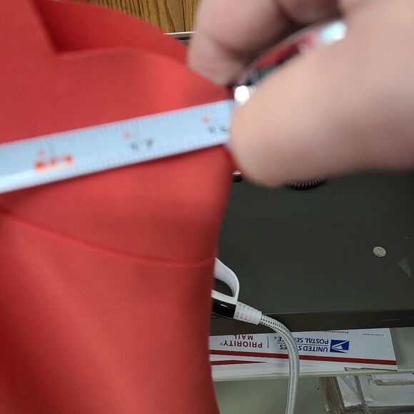 J. Crew Coral Scalloped Dress size 10 - Picture 10 of 11